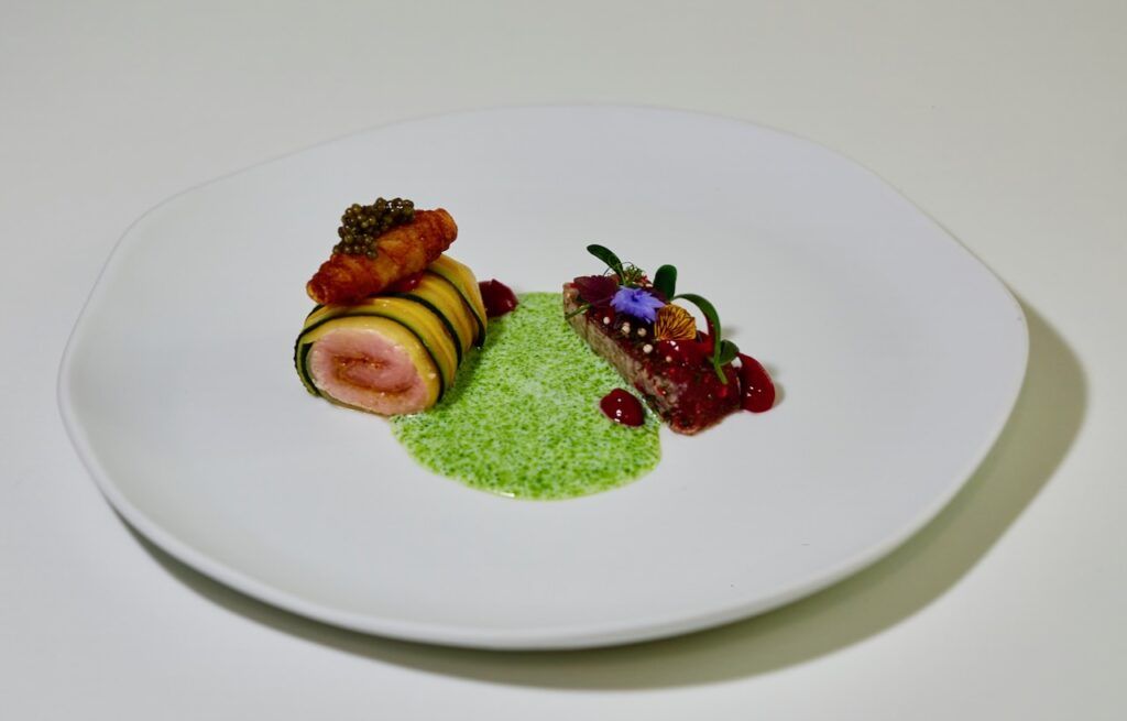 El chef alemán Franz-Josef Unterlechner gana Chef Balfegó 2025 4 Andrea de Carlo Tataki y porchetta 1