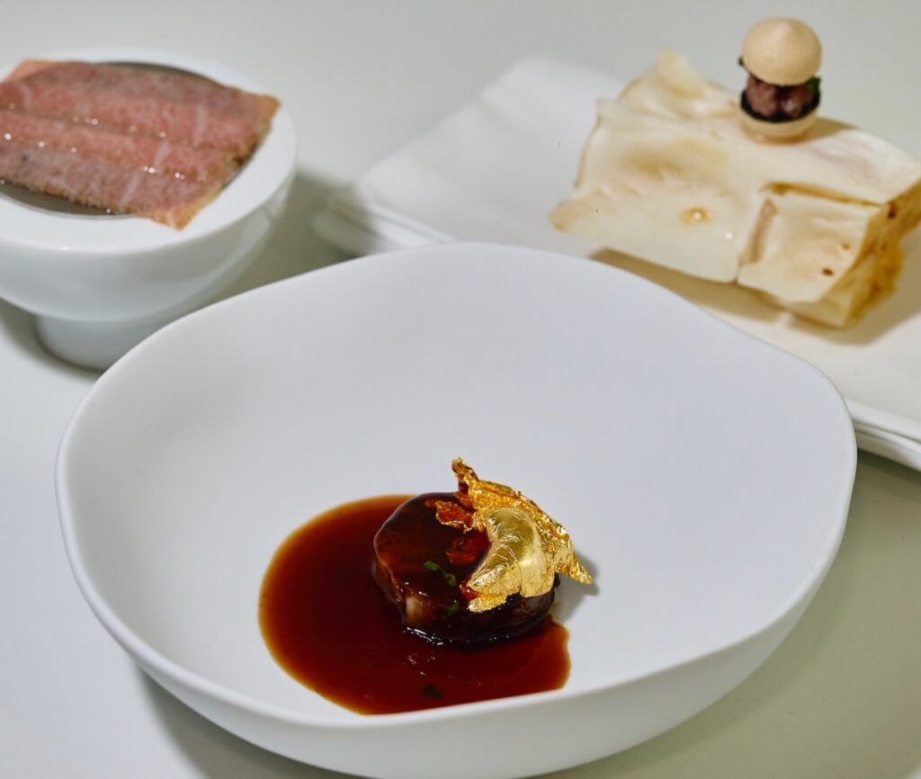 El chef alemán Franz-Josef Unterlechner gana Chef Balfegó 2025 16 Diego Duarte Tonet Yogur Dashi Foie Gras 1