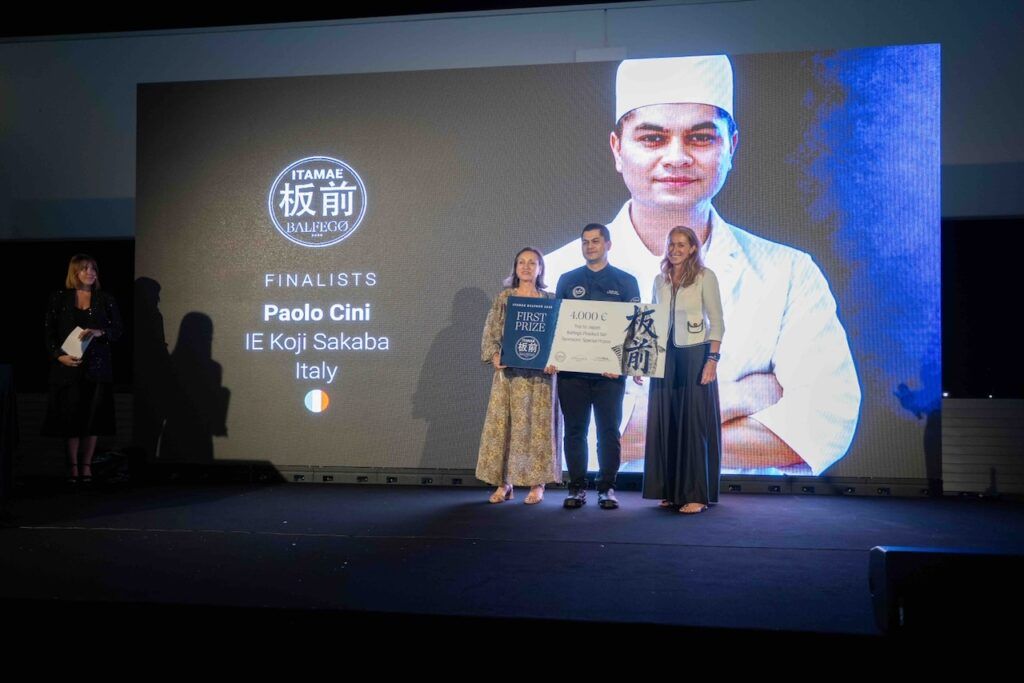Paolo Cini, del restaurante IE Koji Sakabana de Roma, se proclama ganador de ITAMAE Balfegó 2026 1 primer premio paolo cini 1